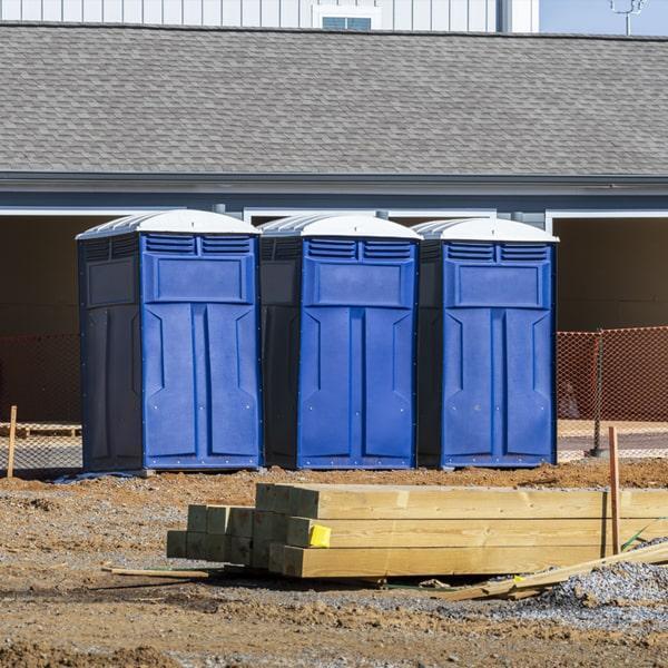 Heavy-duty construction site porta potty in Belvidere, Illinois